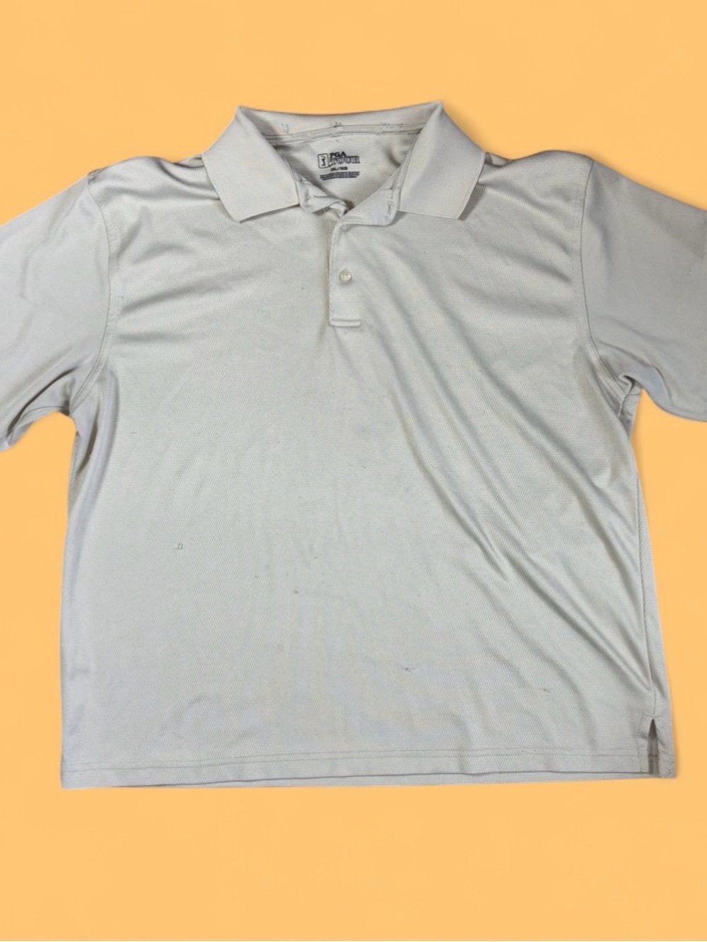 PGA Tour Light Gray Men’s Short-Sleeve Polo